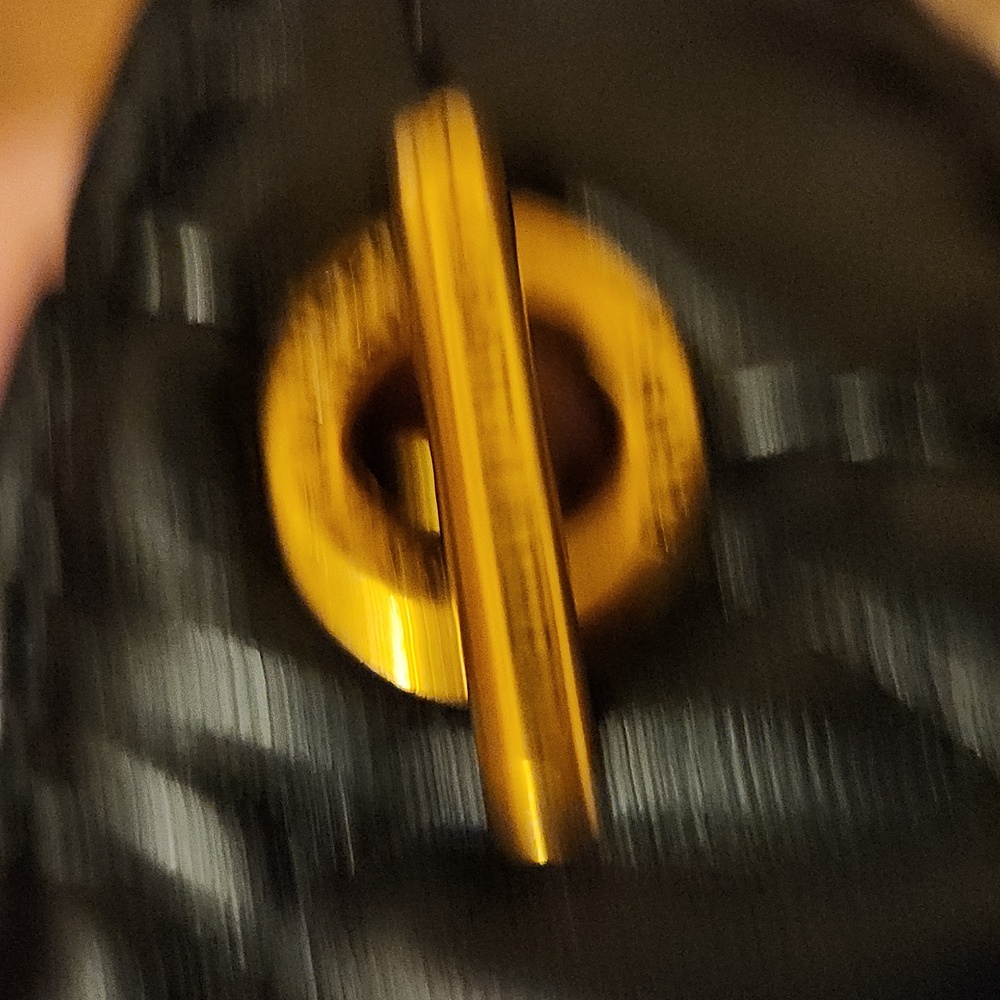 Yves Saint Laurent Black Quilted Tote with Gold Logo - Picture 6 of 6